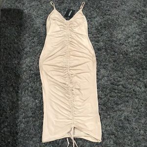 Ruched front spaghetti strapped dress